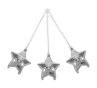 BESTonZON 3pcs Stainless Steel Fine Mesh Tea Infuser Set with Chain Hook Star Shaped Multipurpose Tea Strainers and Spices
