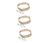 BESTonZON 3pcs Steel Tongue Drum Protective Sleeve Simulation Rattan Ethereal Drum Rope for Wrapping and Ethereal Accessory Use