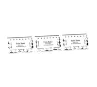 BESTonZON 3pcs String Chord Ruler Gauge Measuring Tool Portable Guitar Pro Tools Guitar Action Ruler Guitar Tools Guitar Measuring Rulers Guitar Action Gauge Guitar Supplies Plastic White