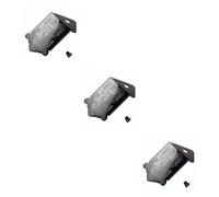 BESTonZON 3pcs String Mandolin Guitar Tailpiece Cover Screws Black Chrome Mandolin Bridge Replacement b