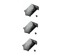 BESTonZON 3pcs Triangle Mandolin Guitar Tailpiece Cover Screws Black Mandolin Part Replacement Guitar Maker Chrome Finish Flower Pattern b