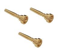 BESTonZON 3pcs Trumpet Replacement Trumpet Mouthpiece for Professional Use Compatible Gold Horn Accessories