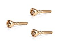 BESTonZON 3pcs Trumpet Replacement Trumpet Mouthpiece for Professional Use Gold Plated Material for Beginners and Intermediate Players in Practice Sessions