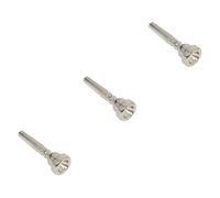 BESTonZON 3pcs Trumpet Replacement Trumpet Silver Polished Mouthpiece Instrument Accessory for Silver Plated