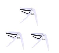 BESTonZON 3pcs Ukulele Capo Fast-release Single-handed Zinc Alloy Ukulele Accessory for Acoustic Capo