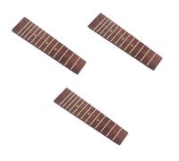 BESTonZON 3pcs Ukulele Fretboard for Concert Ukulele Fingerboard Replacement Accessories for Hawaii Guitar