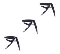 BESTonZON 3pcs Ukulele Tuner Capo Key Clamp Spring-loaded Mechanism Zinc Alloy Construction for Easy Tuning