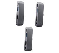 BESTonZON 3pcs Usb- Adapter Usb Audio Jack and Pd Charging for Laptops Compact Adapter for Seamless Connectivity and High-performance Applications