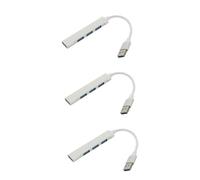 BESTonZON 3pcs Usb Adaptors Hub Multi Usb Ports Portable Expansion Transfer High-speed Data Splitter