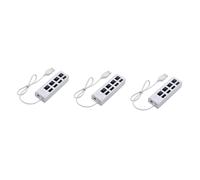 BESTonZON 3pcs Usb Hub Ports Multi Usb Port Expander Hub Cable Portable Splitter for Laptop Home Office