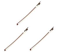 BESTonZON 3pcs Violin Bow for Violin Player Instrument Part Musical Instruments Violin Restringing Sound Natural Violin Instrument Bow Violin Stick Musical Bow Violin Accessory Wood