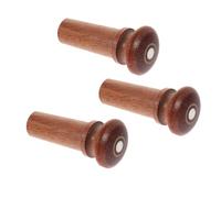BESTonZON 3pcs Violin Tailpiece Pegs 4/4-4/3 Red Date Wood Violin End Pins with Fish Eye Musical Instrument Accessories for String Instrument Maintenance