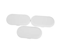 BESTonZON 3pcs Water Flosser Storage Case Organizer for Travel Compatible with Philips Oral Irrigator Plastic Compact Box for Nozzle Heads Protection and Outdoor Carrying