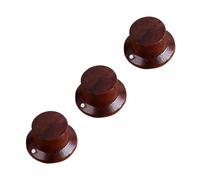 BESTonZON 3pcs Wood Tone Control Knobs Guitar Tuning Pegs Machine Heads for Electric and Acoustic Guitars