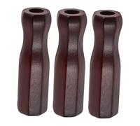 BESTonZON 3pcs Wooden Foosball Replacement Handles Non-slip Octagon Table Football Rod End Caps Solid Wood Grips Fit Table Soccer Accessories