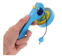 BESTonZON 3pcs Wooden Gyroscope with Pull String and Handle Educational S for Boys and Enhances Hand-eye Coordination Lightweight Design for Travel and Play Random Color