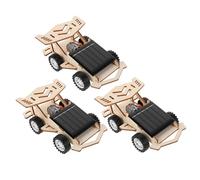 BESTonZON 3Set Solar Energy Car Kit DIY Stem Building with Renewable Power Safe Assembly and Educational Science Experiment for Creative Learning