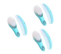 BESTonZON 3sets Girl Hair Accessories Grooming Kit Newborn Soft Brush Comb Kit Static Smooth Promotes Circulation