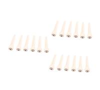 BESTonZON 3sets Guitar Pins Set Bone Guitar Bridge Brass Circle Pins String Nails 6pcs*3