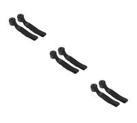 BESTonZON 3sets Home Fitness Elastic Training Strap Door Anchor Heavy Duty Resistance Band Over Door Buckle Black for Strength Training and Exercise 2pcs*3