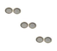 BESTonZON 3sets Metal Resonator Guitar Sound Hole Cover Acoustic Guitar Accessories from Humidity Enhances Appearance 2pcs*3