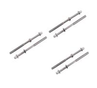 BESTonZON 3sets Professional Drum Tension Rods 108.5mm Rods for Drums Washers Bolts 2pcs*3