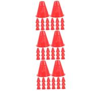 BESTonZON 3sets Training Cones for Sports and Roller Skating Practice High Plastic Markers Brightly Colored Agility Discs for Soccer Basketball and Outdoor Activities 20pcs*3