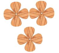 BESTonZON 3sets Wood Guitar Plectrum Folk Guitar Picks Lightweight Portable for Practice Performance 4pcs*3