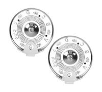 BESTonZON 4 Pcs 13 Tuner Bass Guitar Pocket Trumpet Fine Tune Acoustic Guitar Car Ashtray 13 Note Pitch Pipe Guitar c Guitar Tuning Tool Silver