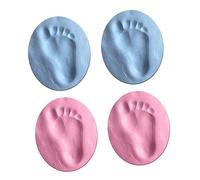 BESTonZON 4 Pcs Baby Hand Print Footprint Keepsake Kit Made from Mud, Easy to Use and Delicate Ornament for Home Or Baby Birthday Decoration