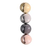 BESTonZON 4 Pcs Compact Magnetic Hijab Buttons Scarf Magnets with Shiny Electroplated Surface, Reusable Portable Pins Suitable for Outdoor and Professional Scarf Supply