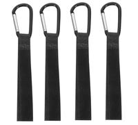 BESTonZON 4 Pcs Heavy-Duty Nylon Pram Hooks with Mountaineering Buckle for Baby Stroller and Walking Rollator, Simple Design Stroller Clips for Shopping and Short Trips