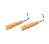 BESTonZON 4 Pcs Lyre Wrench Lyre Harp Wrench Tuning Wrench Lyre Harp Tool Harpsichord Tuning Instrument Tone Tuning Accessory Lyre Harp Tone Tuning Pins Lyre Harp Tuning Pin Tune Wrench Wood