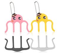 BESTonZON 4 Pcs Metal Music Score Clips 2 M-shaped Black/silver and 2 Octopus-shaped Yellow/pink Page Holders for Sheet Music Stands Suitable for Students and Teachers