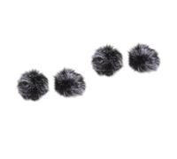 BESTonZON 4 Pcs Microphone Windscreen Sm7b Anti-splash Mic Cover Foam Mic Covers Windscreen Lapel Microphone Mic Wind Car Accessories Windproof Mic Cover Protector Artificial Fur Outdoor