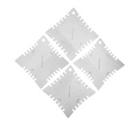 BESTonZON 4 Pcs Stainless Steel Guitar Measuring Rulers Fretboard Radius Gauge for Accurate Measurements Smooth Safe Luthier Tools Suitable for Electric Acoustic Bass Guitars and Mandolin