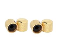 BESTonZON 4 Pcs Tone Control Knob Rotary Knob Aluminum Brass Dome Knob Guitar Rotary Knob Electric Guitar Buttons Guitar Knob Puller Guitar Tone Knob Tone Rotary Knobs Switch Electric Bass
