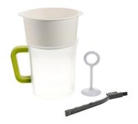 BESTonZON 4 Pieces 1.5 Maker Filter Set, Multiple Usage Food Strainer, Soy Milk Juice Filter, Food Strainer Press Filter Bag Replacement, Juicer Pitcher with Built-In Drainer and Mesh