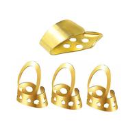 BESTonZON 4 Pieces Adjustable Gold Metal Thumb Picks Set for Banjo Guitar Ukulele, Stainless Steel Finger Plectrum Kit for Music Performance