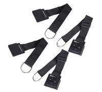 BESTonZON 4 Pieces Cello Non-slip Belt Antiskid Plate Stop Holder Set Black Endpin Anchor Strap Protection for Cello Playing and Orchestral Use