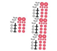BESTonZON 4 Sets Drum Pads Cymbals Accessory Drum Clutch Cotton Pads Practical Drum Cotton Pad Cymbal Stand Parts Drum Cymbals Supplies Cymbal Cushion Gasket Cymbal Stand Tube Eva Cotton Red