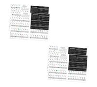 BESTonZON 4 Sets Keyboard Stickers Keyboard Accessories 88/61/54/49 Key Sticker Piano Keyboard Piano Supply Keyboards Sticker Piano Beginner Decal Labels Piano Sticker for Beginner PVC