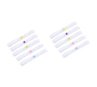 BESTonZON 40pcs Fold Over Elastic Boy Girl Diaper Tape Fixing Belt Adjustable Fasteners Diaper Strips for Elastic Strips Use Pins Lock Color Style