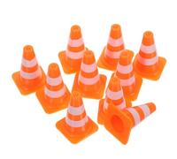 BESTonZON 40pcs Traffic Sign with Miniature Traffic Cones and Roadblocks for Bright Colored Educational Pretend Play Kit to Learn Road Safety and Symbol Recognition