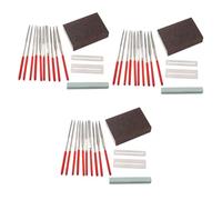 BESTonZON 42pcs Guitar Repair Tool Kit Grinding Stone and Magic Sponge for Electric Guitar Tools Includes Frets Nut File Set for Instrument Maintenance