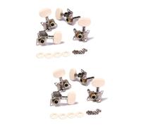 BESTonZON 4pairs Guitar Tuning Pegs String Keys Machine Heads Accessories for Beginners Acoustic Ukulele String Tuning Pegs Replacement
