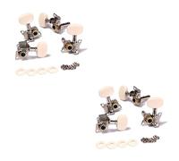 BESTonZON 4pairs Tuning Pegs Machine Heads Tuner for Ukulele Classical Guitar Strings Tuner for Beginners