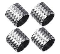 BESTonZON 4pc Set of Guitar Knobs Tone Volume Bass Control Metal Dome for Electric Guitars