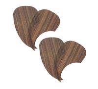 BESTonZON 4pcs Acoustic Guitar Pickguard Walnut Wood Grain Protective Guard Scratch Plate for Folk Guitars Fit Durable Surface Protection
