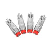 BESTonZON 4pcs Automatic Pig Water Nipple Drinker with Stainless Steel Tank Connectors and Filter Water Flow Control for Sows and Piglets Farm Livestock Feeder